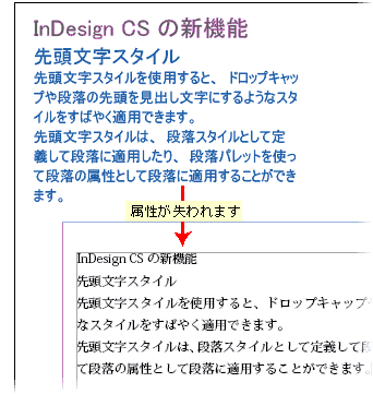 Illustrator から Indesign にコピーするとテキストの属性が失われる