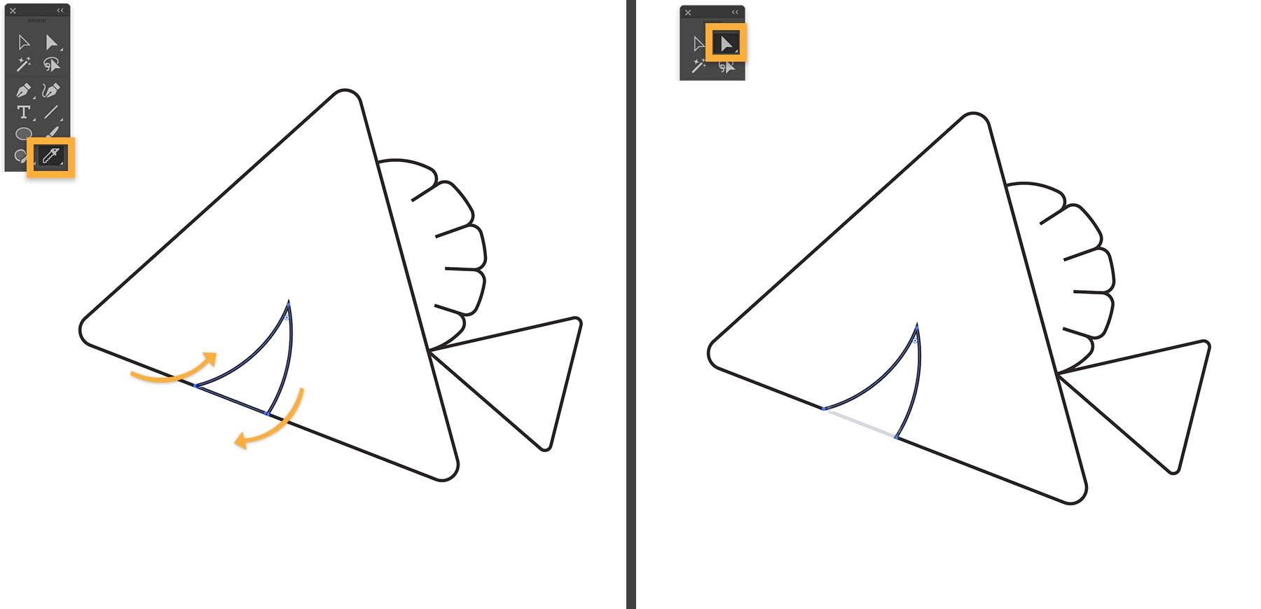 아트워크를 쉽게 자르기, 나누기 및 트리밍하는 방법