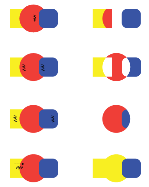 Shaper 도구를 사용한 스크리블 동작의 예 Shaper 도구를 사용한 스크리블 동작의 예