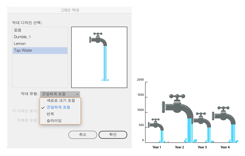 Illustrator에서 그래프를 만드는 방법