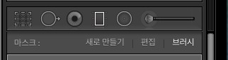 Lightroom Classic CC의 브러시 컨트롤