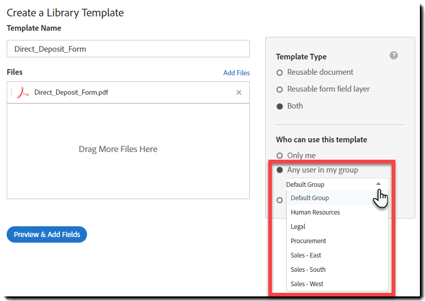 라이브러리 템플릿 생성하기