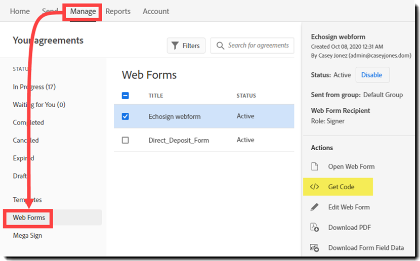 코드 가져오기로 이동합니다