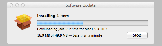 Instal jiet java jre oper t jsist mai mac os 10 7 un jaun k m versij m