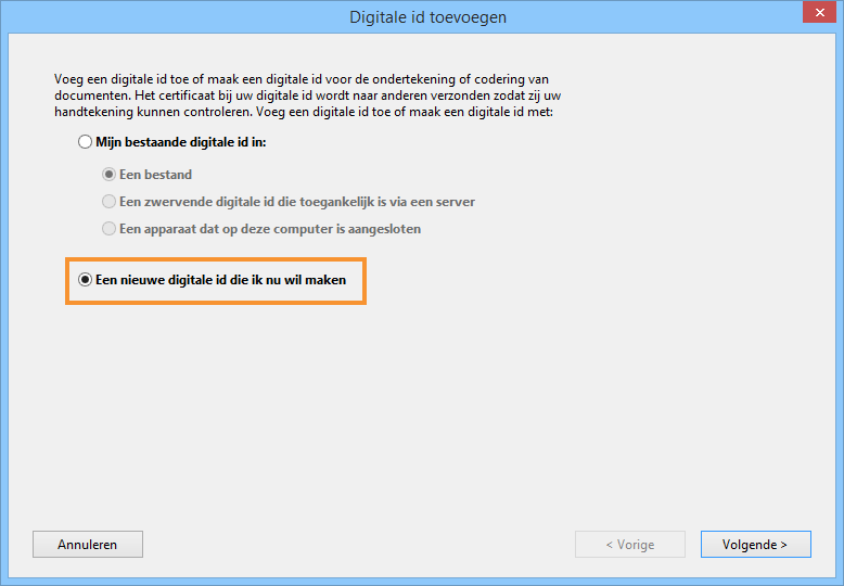 Digitale id's beheren in Acrobat