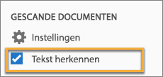 Automatische OCR uitschakelen