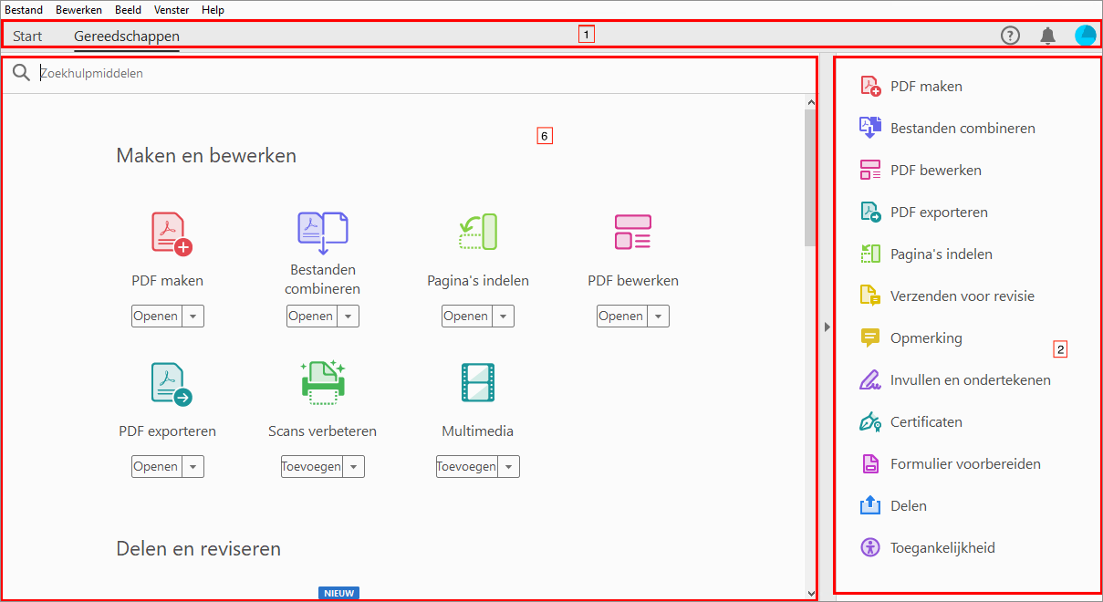 Nieuwe voiceover-containers in gereedschappencentrum