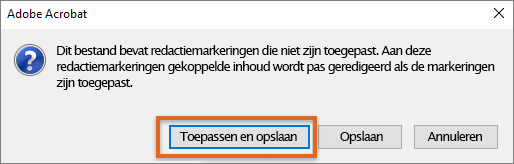 Op Toepassen en opslaan klikken Op Toepassen en opslaan klikken