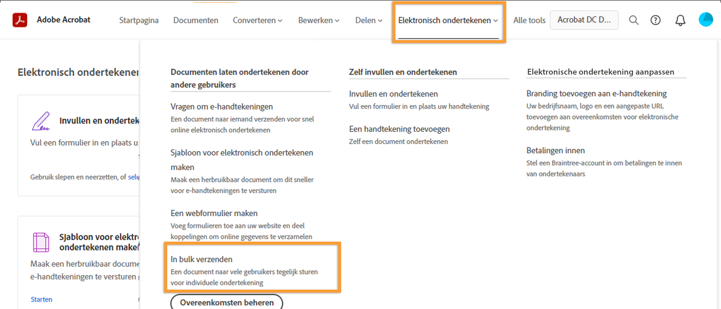 In bulk om handtekeningen vragen