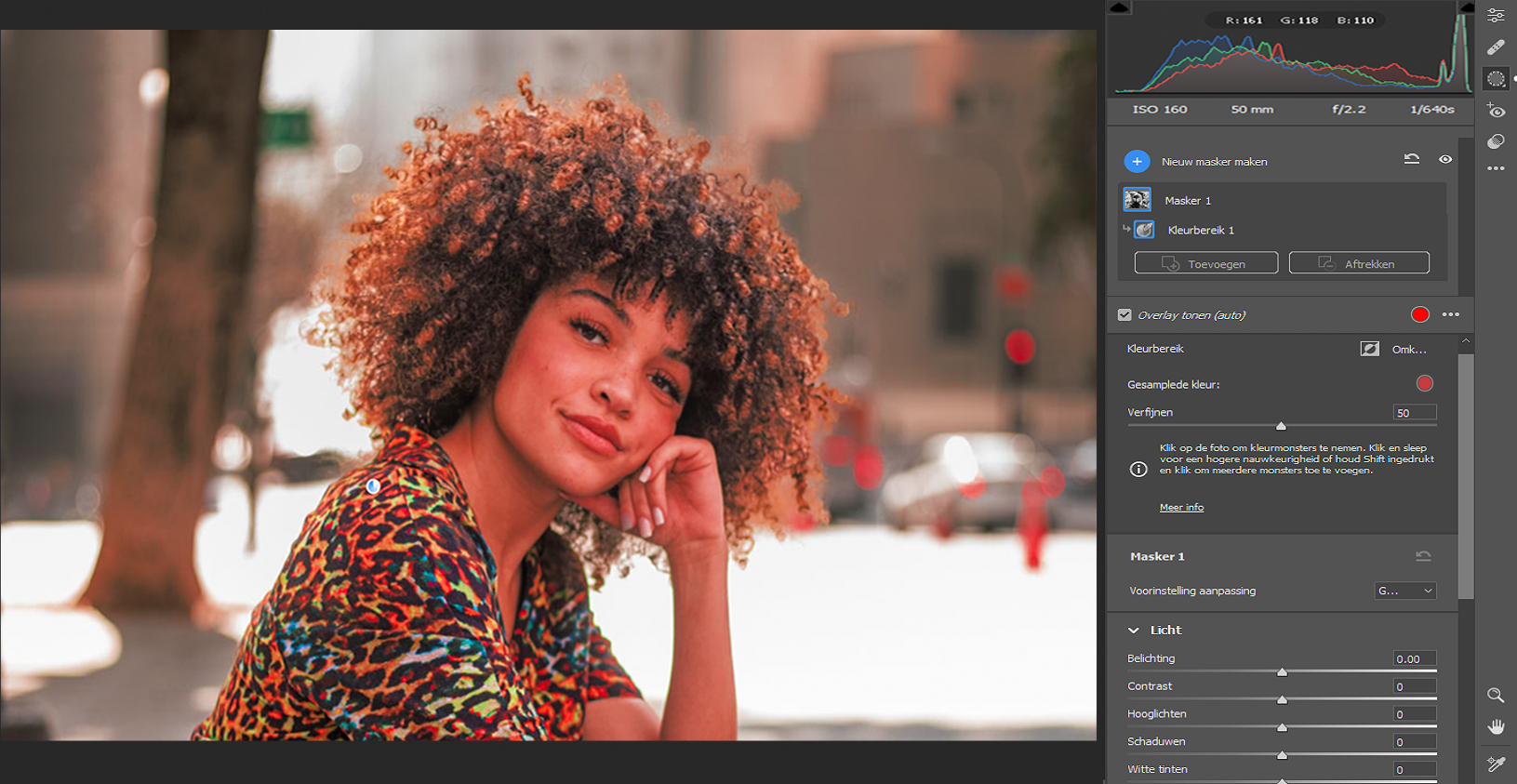 Kleurbereik in Maskeren