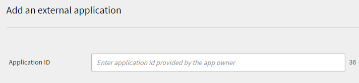 Een externe toepassing toevoegen