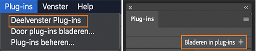 Door plug-ins bladeren vanuit het deelvenster Plug-ins