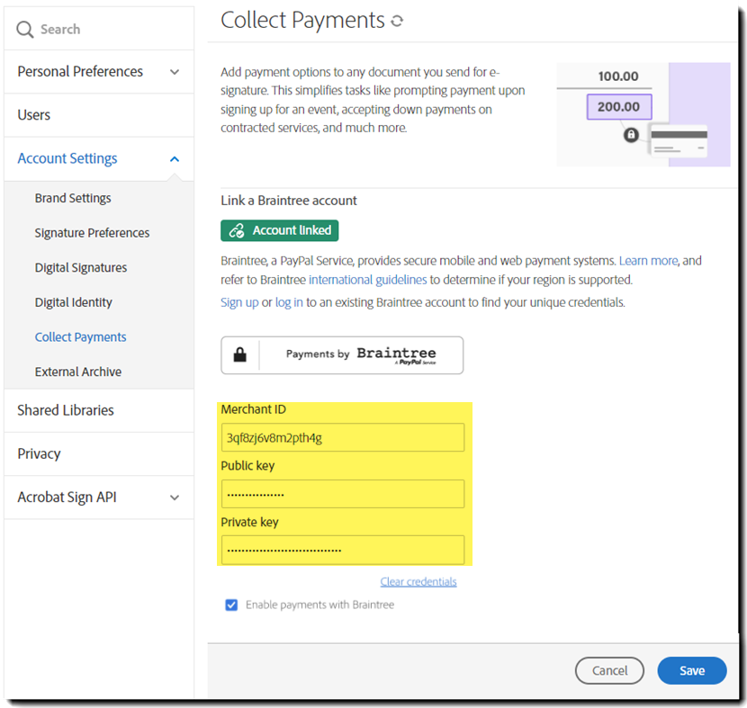 Koppelen aan een ander account