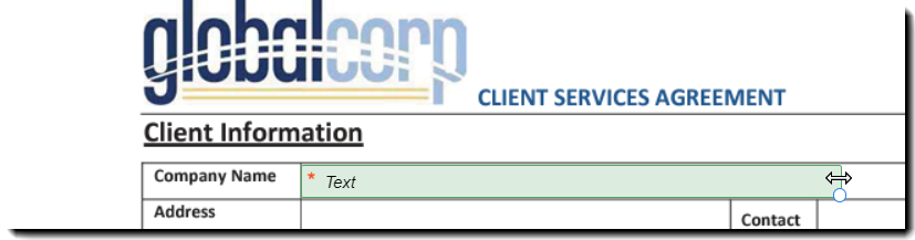 Veldgrootte aanpassen