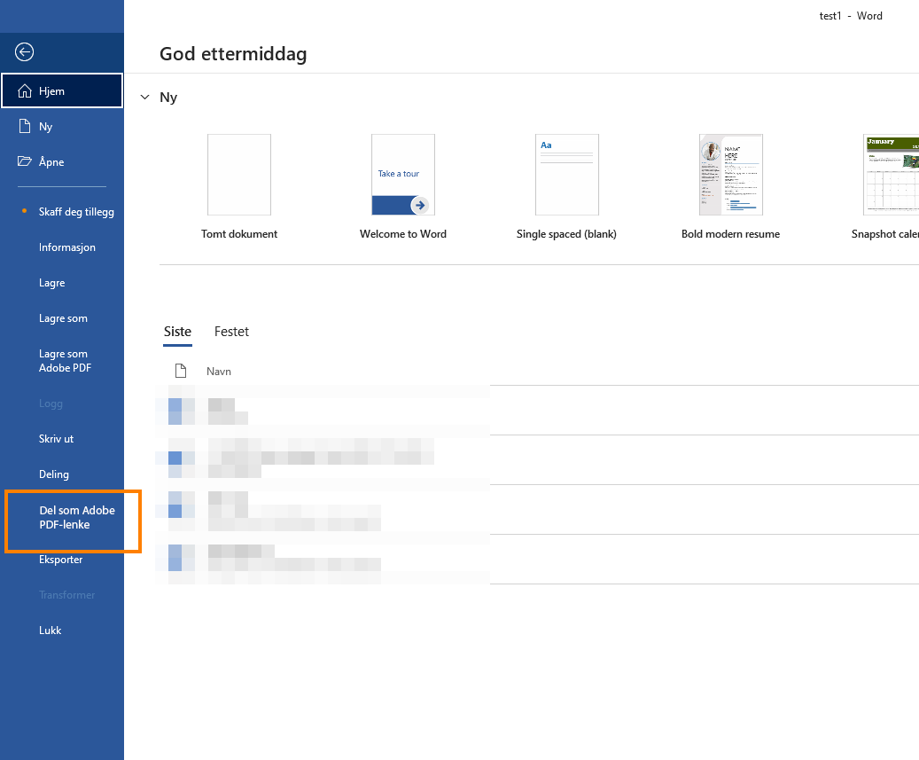 Opprette PDF-filer med PDFMaker i Adobe Acrobat (Windows)