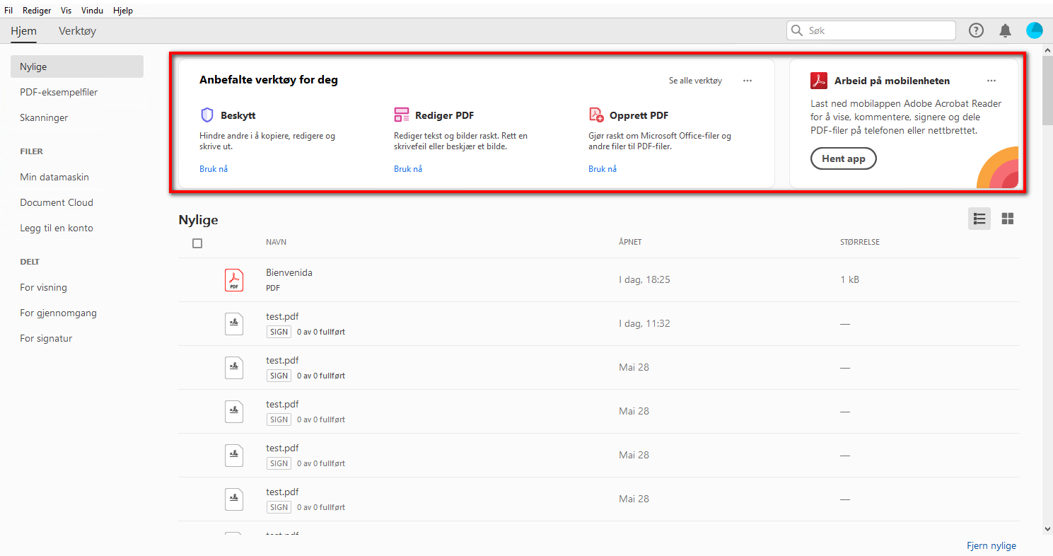 introduksjonsopplevelse i appen