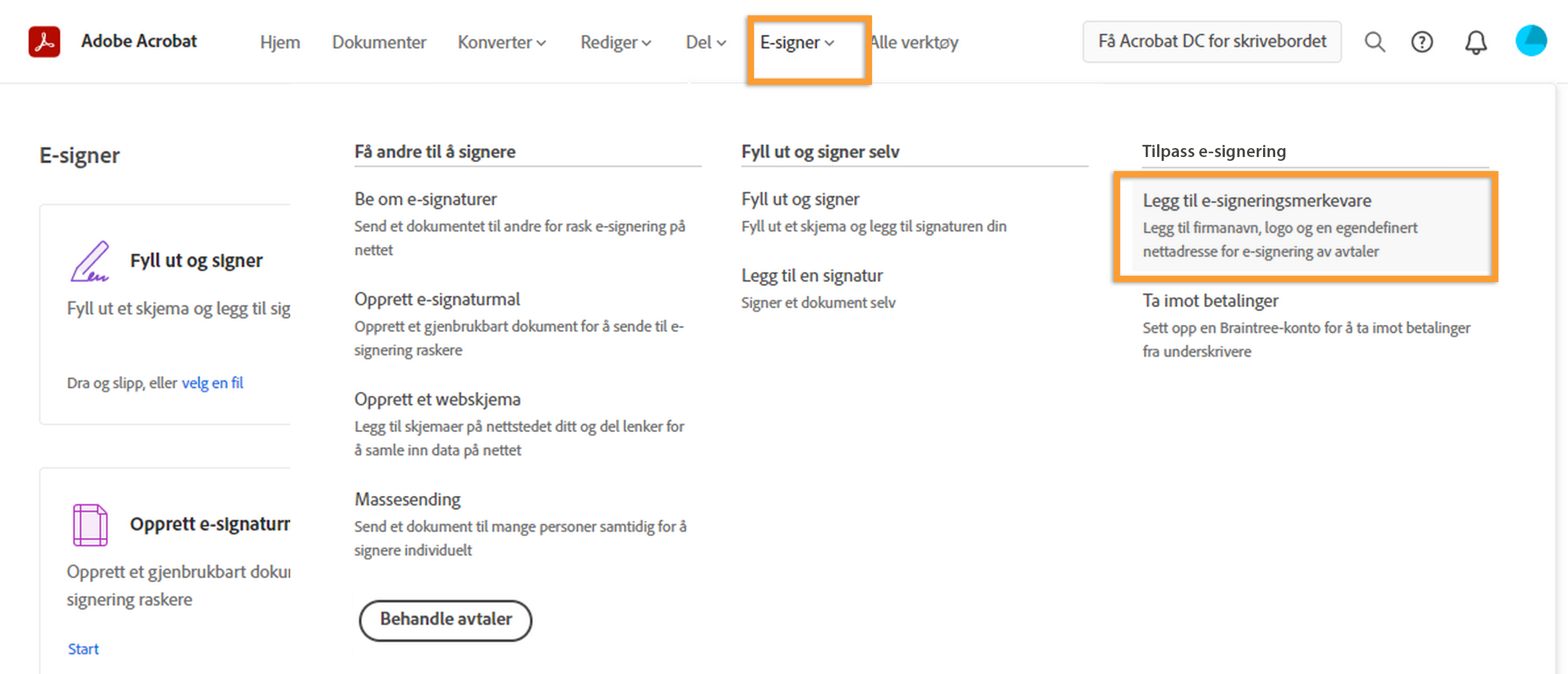 Legg til merkevarebygging