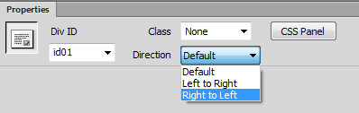 Div-retning