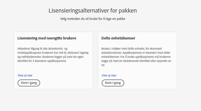 Opprette Pakker Med Delte Enhetslisenser