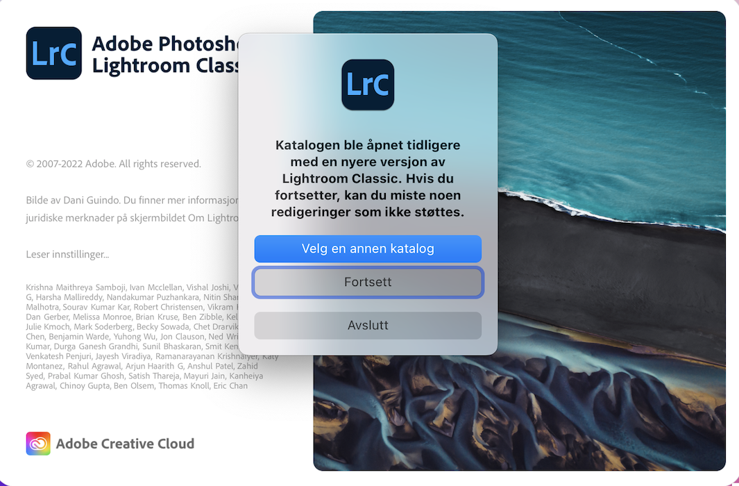 Lightroom Classickatalog vanlige spørsmål