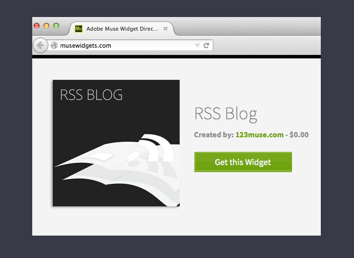 free adobe muse widgets