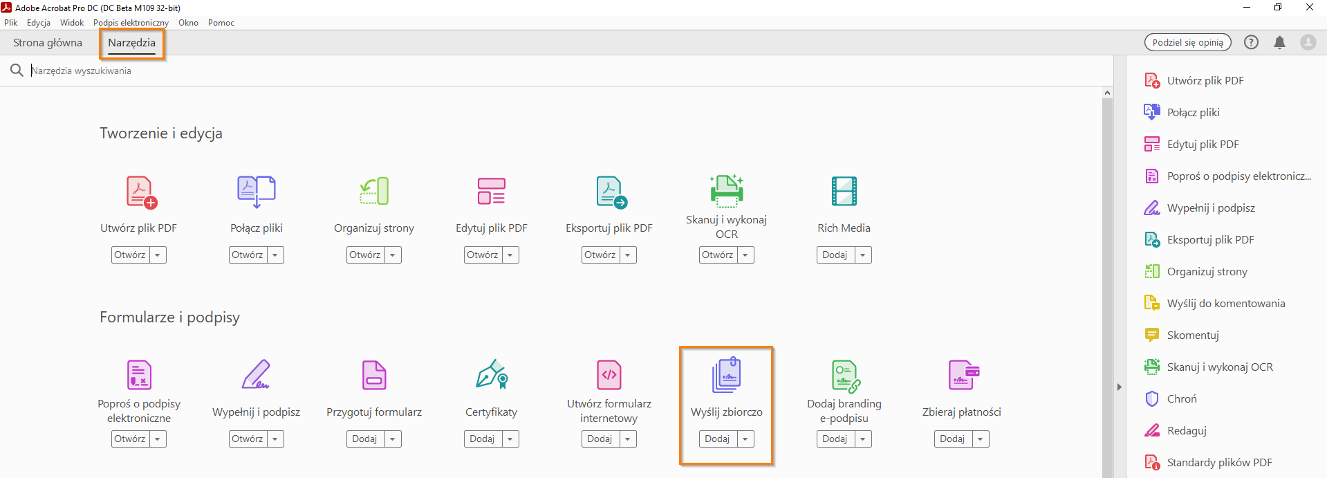 Zbiorcza prośba o podpisy