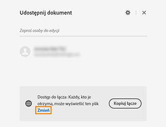 Wybierz opcję Zmień i dostosuj ustawienia łączy 