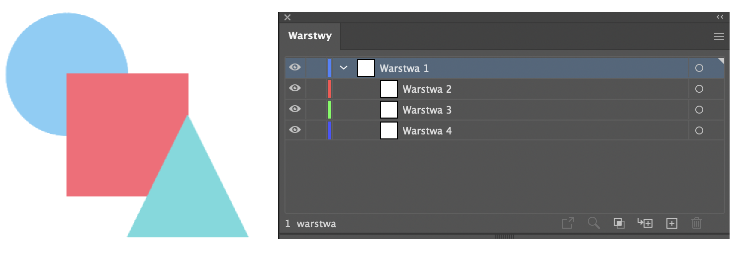 Polecenie Zwolnij do warstw (Kompilacja) służy do tworzenia nowych warstw Polecenie Zwolnij do warstw (Kompilacja) służy do tworzenia nowych warstw