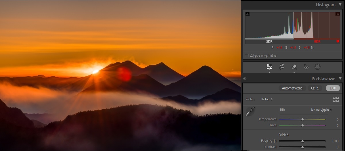Obraz po zastosowaniu efektu HDR