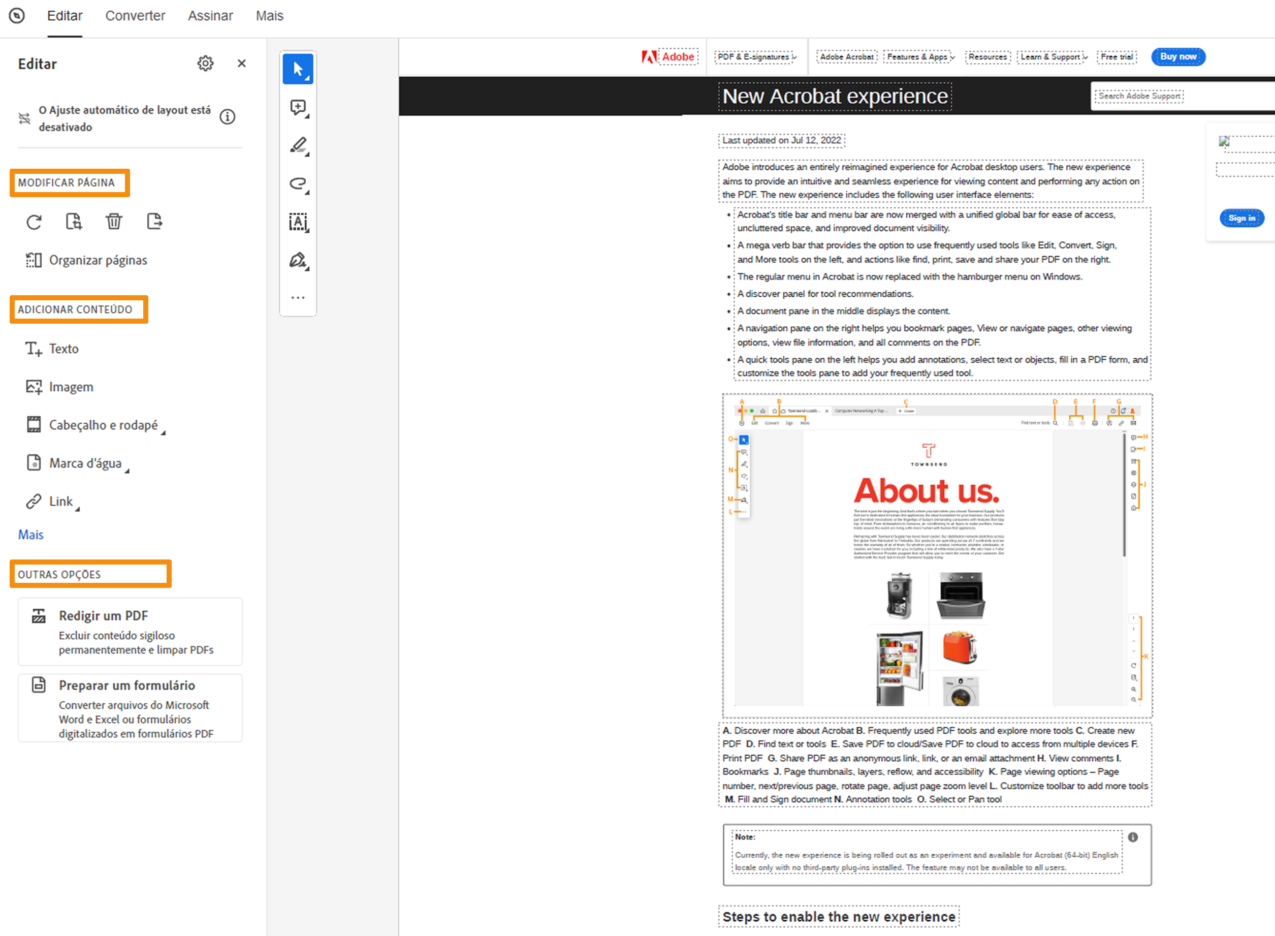 Como editar ou formatar textos no PDFs usando o Adobe Acrobat
