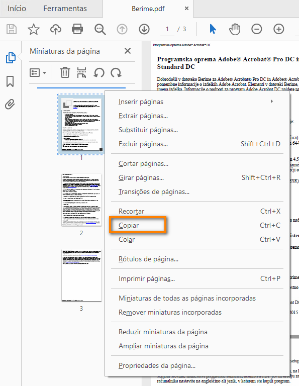 Girar Mover Excluir E Renumerar Paginas Em Um Pdf No Adobe Acrobat