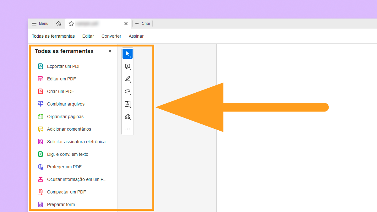 Preencha e assine formulários PDF com a ferramenta Fill & Sign no