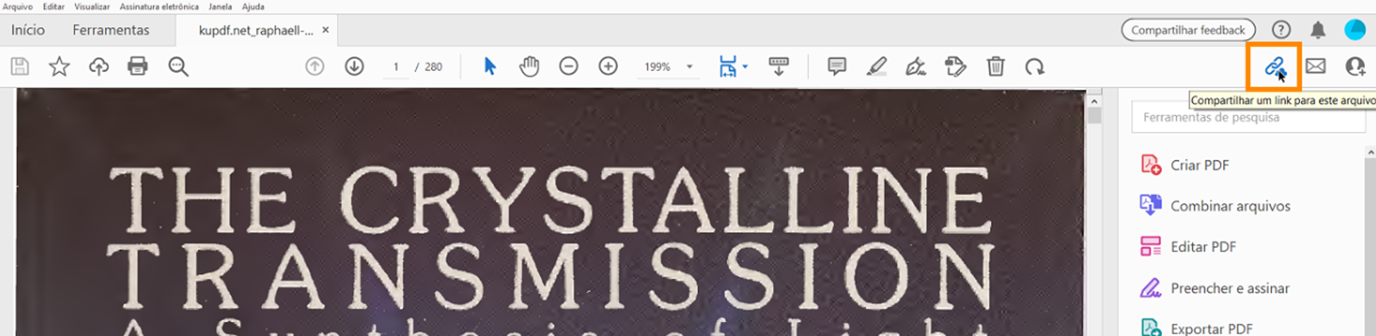 Compartilhar um link para o arquivo