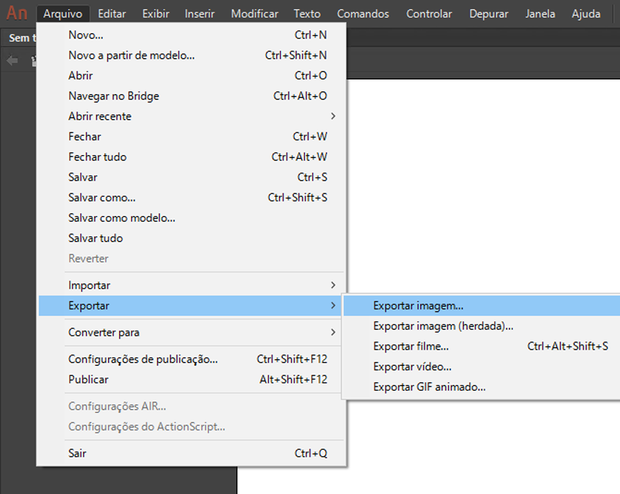 Como Exportar Arquivos Para Swf E Outros Formatos Pelo Animate Cc