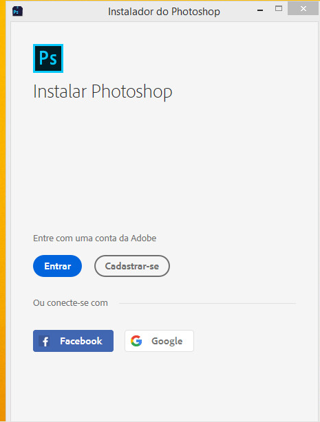 Fazer logon Adobe ID