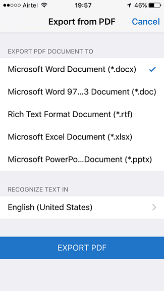 Usar O Adobe Acrobat Export PDF