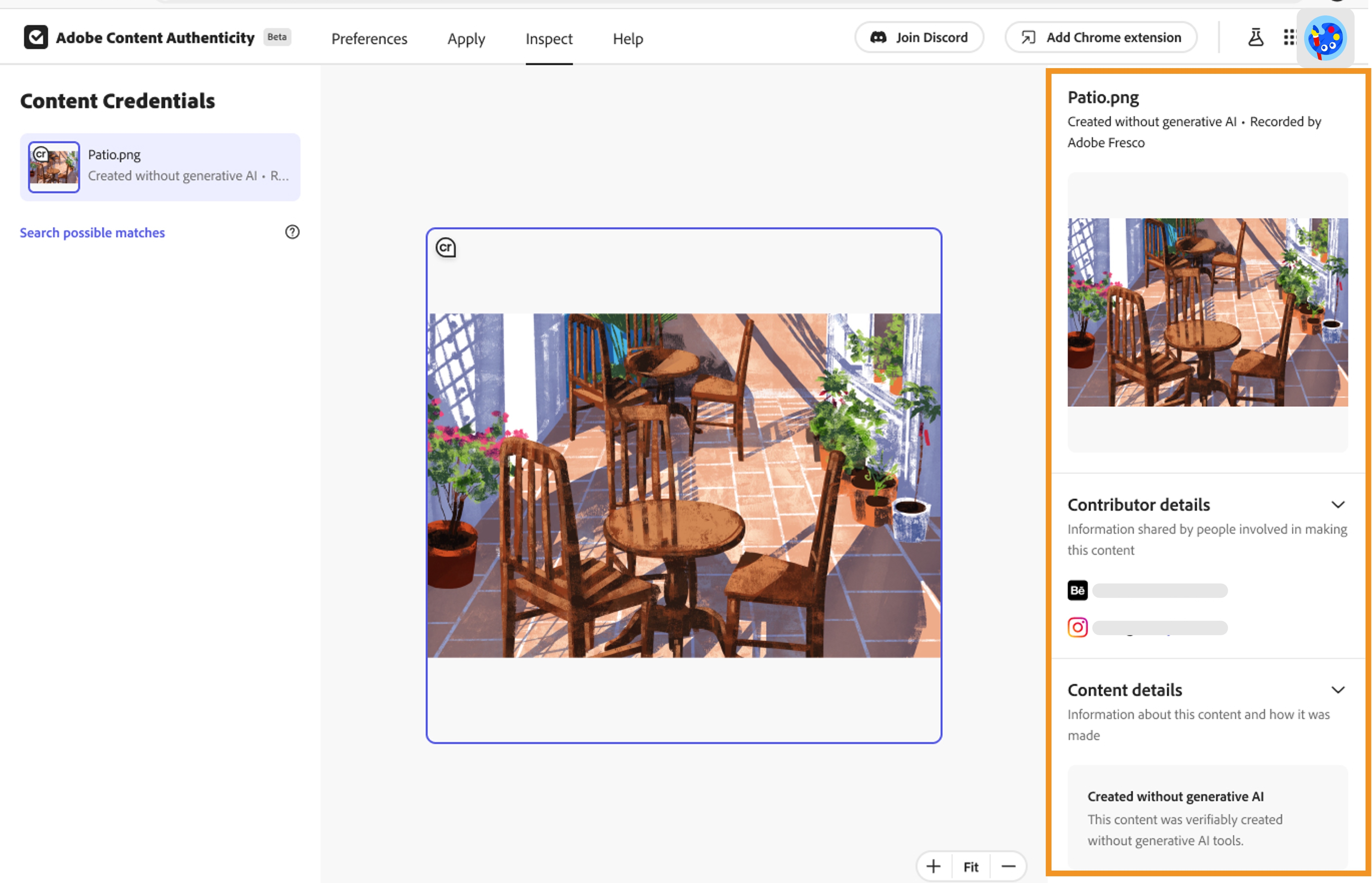 Adobe Content Authenticity Inspect site Adobe Content Authenticity Inspect site