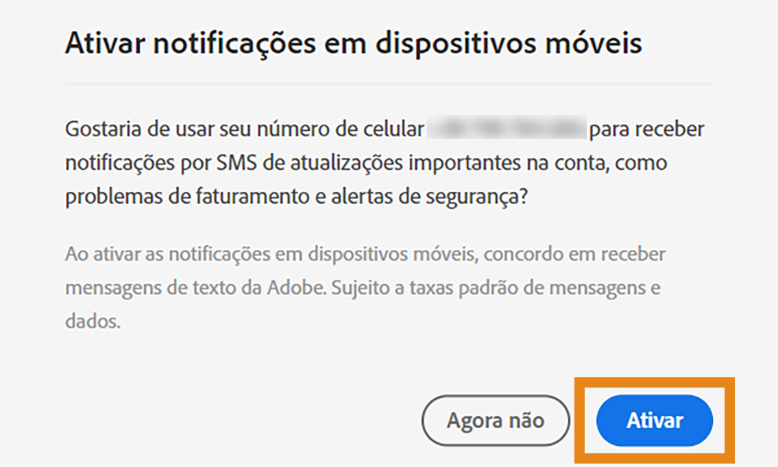 Ativar notificações