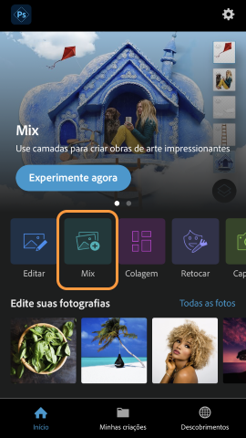 Fluxo de trabalho Mix