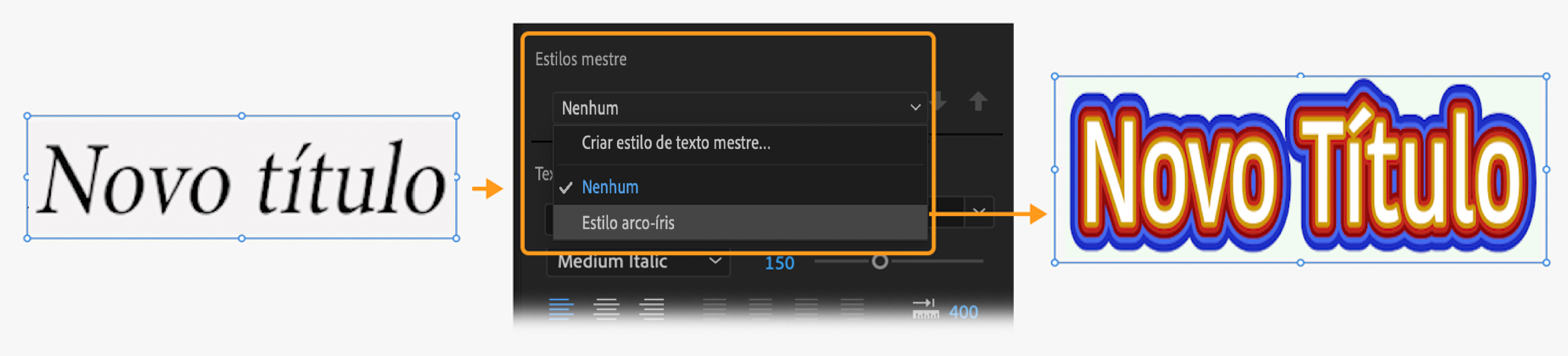 Aplicar estilos principais a gráficos