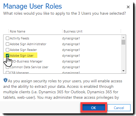 Guia de instalação do Adobe Acrobat Sign for Microsoft Dynamics 365 Local