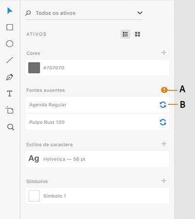 Ativação automática do Adobe Fonts