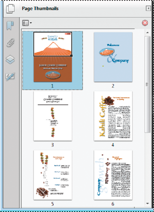 Page thumbnails Page thumbnails