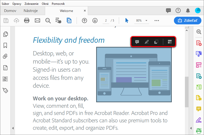 Akcie s výberom obrázka