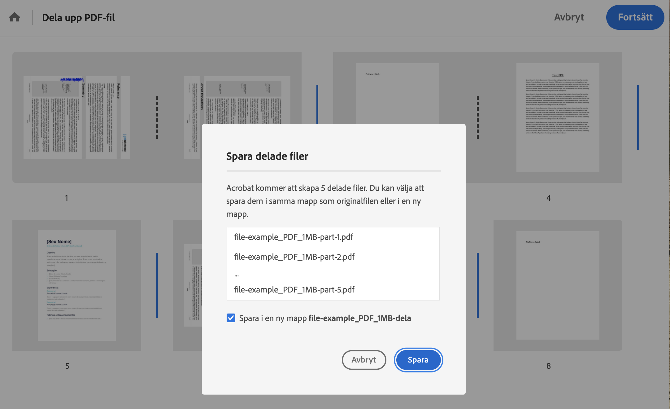 Dela Upp Pdf I Flera Filer