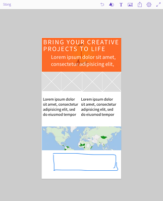 Lägga till bildplatshållare, text och bilder till din Comp CC-layout
