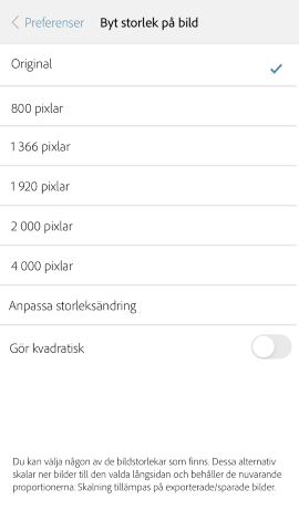 Byt storlek på bilden