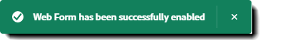 web_form_enabledsuccessmessage Aktivering slutförd