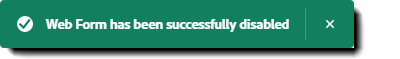 disable_success_message Webbformulär