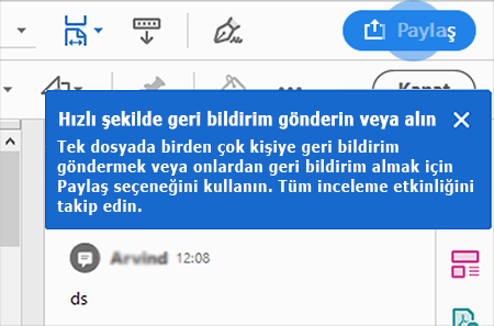 İnceleme amacıyla paylaşmak için Acrobat ipuçları